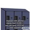 Salsbury Industries 4 Tier Designer Locker, 54"Wx76"Hx21"D, 12 Door, Blue 18-24361BLU - alternate 7